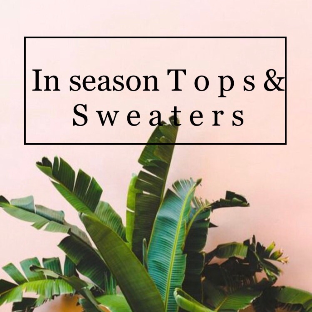 Tops and sweaters gently used